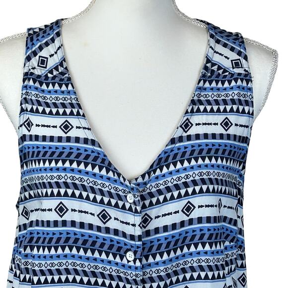Kavu Top Women Medium Blue White Viscose
Coastal Casual Button Front Blouse - Picture 2 of 11